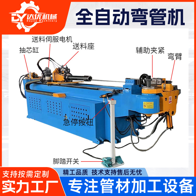 弯管机厂家供应全自动数控单头液压蛇形弯U型弯S型弯管铝型材