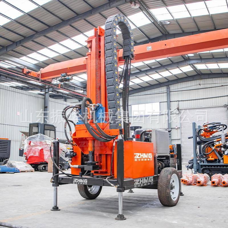 300米轮式气动钻井机设备小型家用深水井打井机200米气动水井钻机
