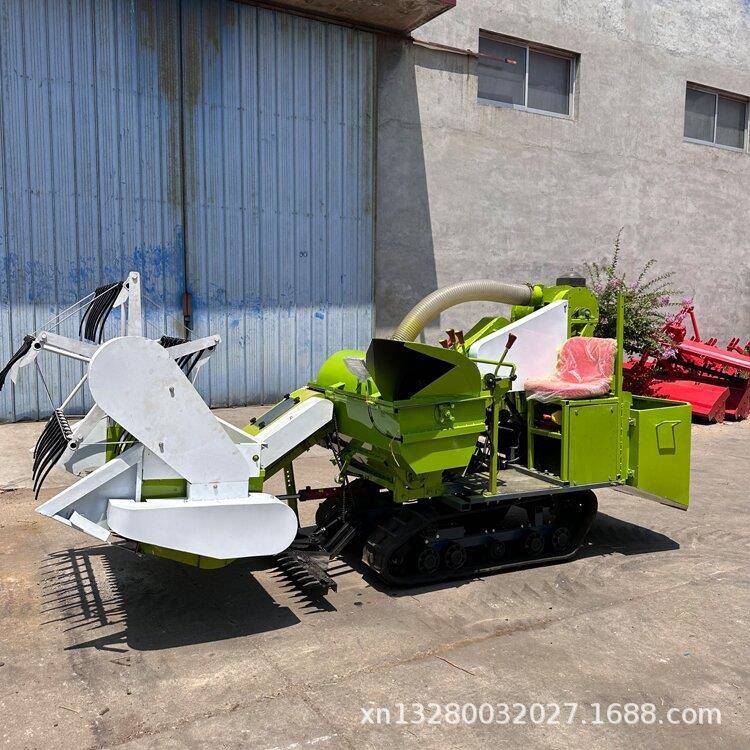 黄豆大豆水稻收割机 履带式水稻小麦联合收割机 座驾式稻谷收获机