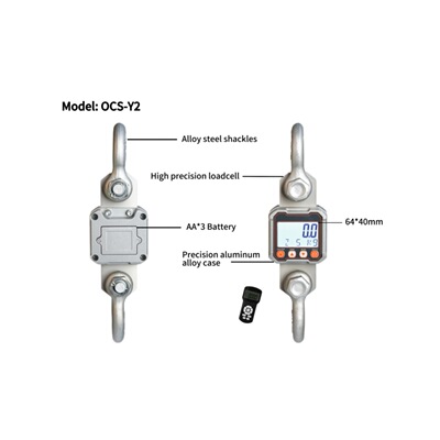 5吨配手持电子吊秤5000KG手持吊秤 CRANE SCALE电子吊秤5000KG