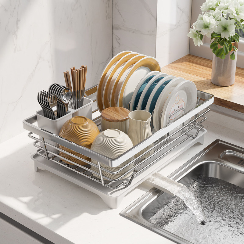 碗盘沥水架碗架不锈钢厨房置物架沥水篮筷子筒放碗筷碗碟收纳架子,厨房/烹饪用具,碗架,淘宝优惠券,粉丝福利购,淘宝优惠卷