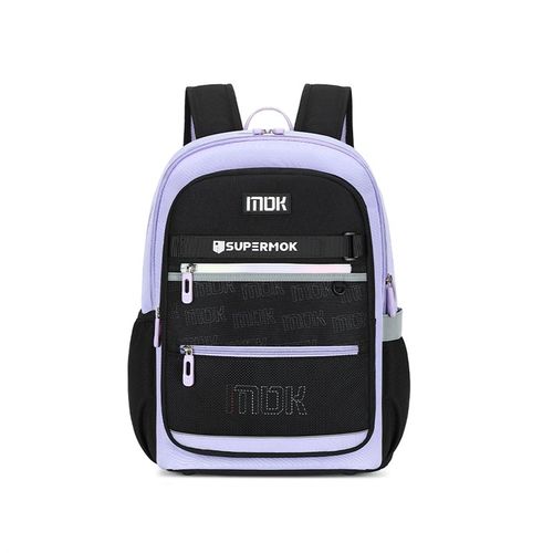 书包男生简约大容量旅行背包女休闲日系4-6年级书包女减负双肩包