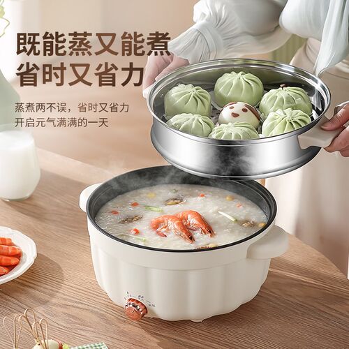 电煮锅多功能宿舍学生锅小锅家用一体电炒锅小电锅煮面锅电热火锅