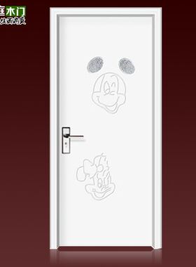 PVC实木复合模压工装门家用厨卫玻璃门洗手间套装门办公室室内门