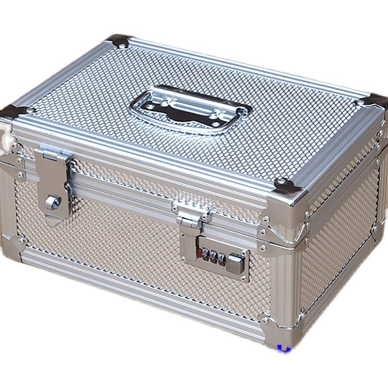 大号铝合金收纳整理箱票据箱文件箱收银箱提款箱工具箱钱箱储物箱