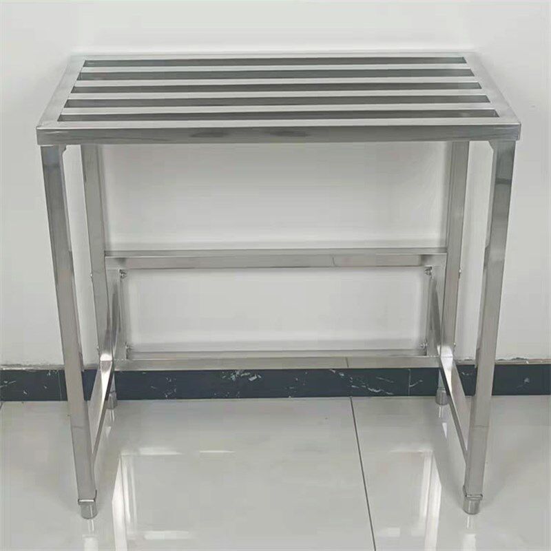 不锈钢置物架单层方管镂空架子空调外机花盆鱼缸托盘收纳架置物架