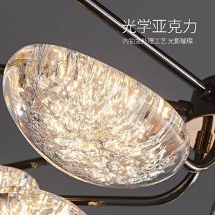 卧吊灯轻奢 客厅吊灯创现代简约房间710主卧灯意灯个性 冰室洋