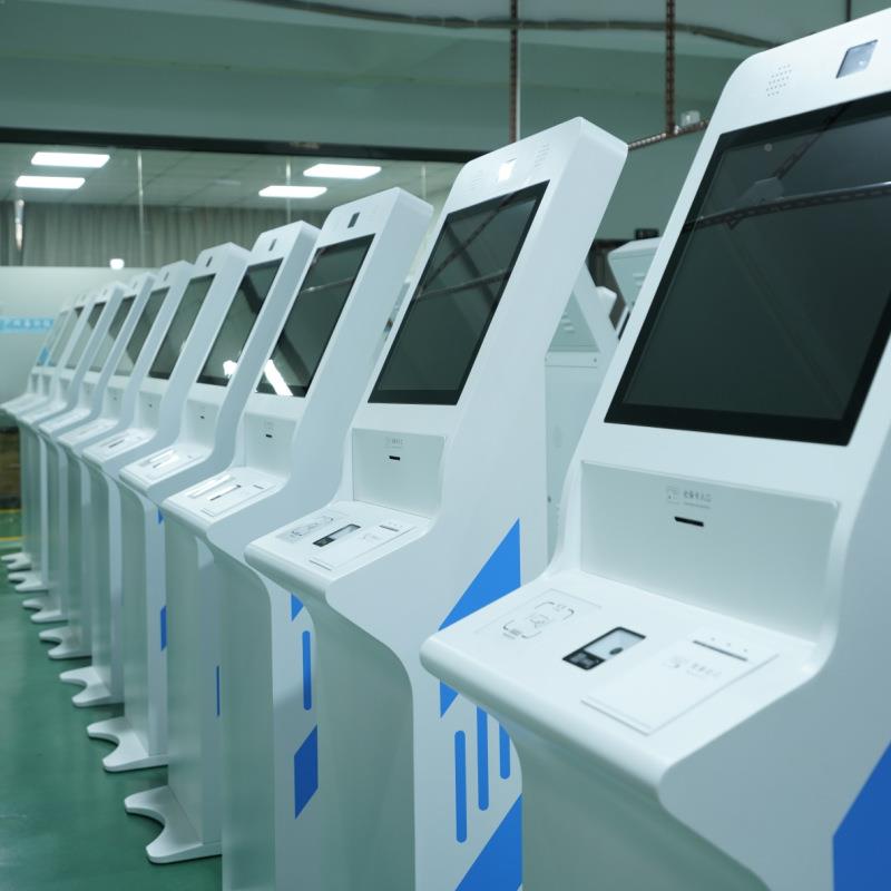 1寸智能助排队叫708号机9系统到报到签触控一体自机自助服务终端