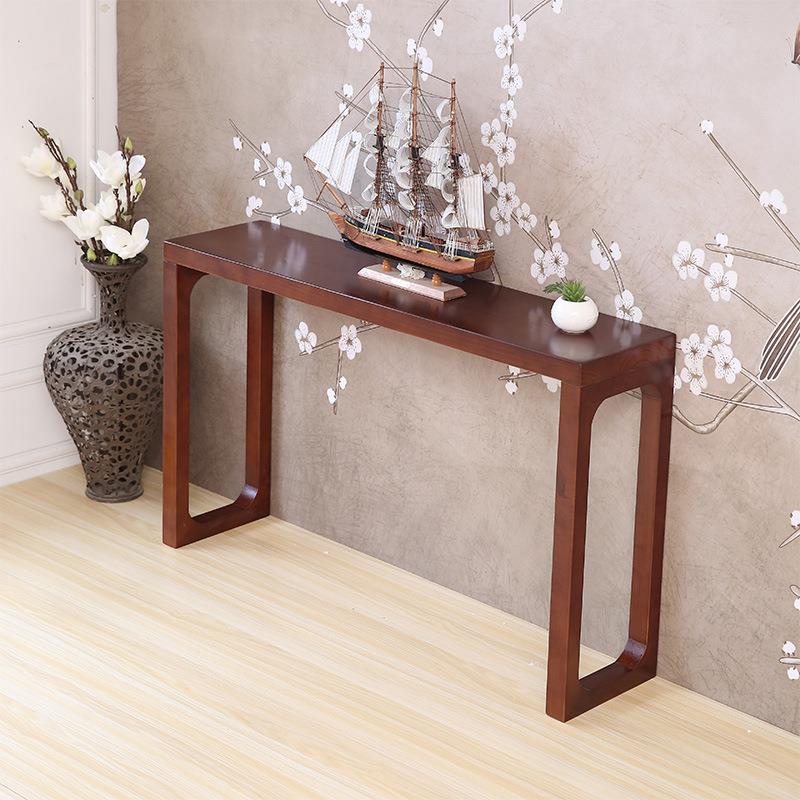 新台中式玄关桌柜厅jnx503案桌靠客实木条案门厅柜墙供桌香案贡条