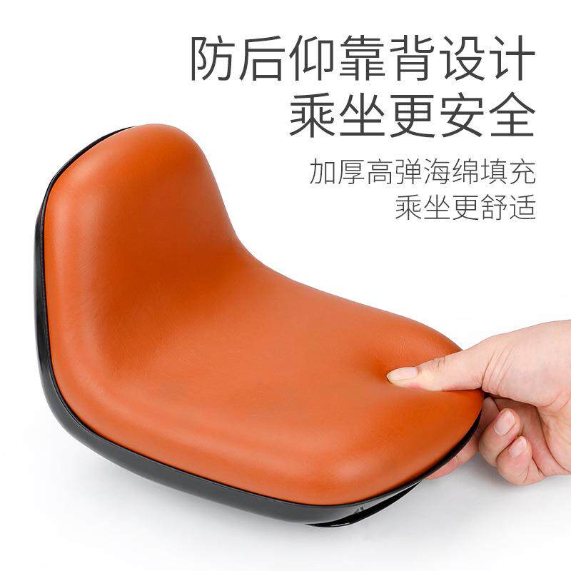 自行车儿T童座椅置山地宝宝儿童折路叠带前小孩带车娃公车单车坐