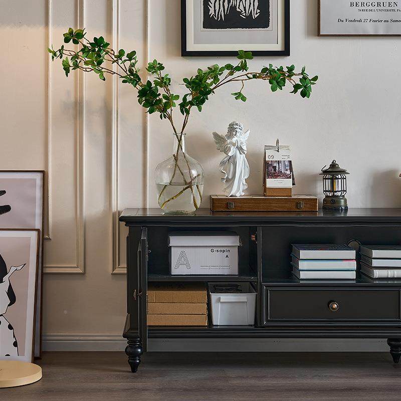 简美式轻奢全实木电黑视柜茶几组合现约小户型代客厅矮柜落JY01地,玩具/童车/益智/积木/模型,其它,淘宝优惠券,粉丝福利购,淘宝优惠卷