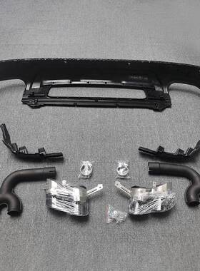 21-25年Q7升28146级SQ7后唇包围件套汽车改装黑武士亮黑尾色唇尾