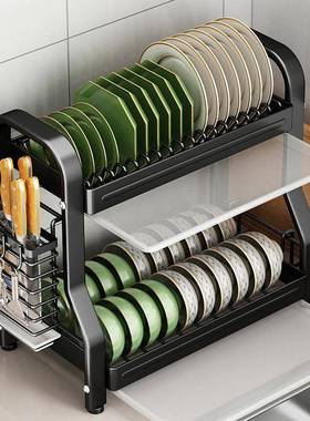 厨房置物架碗碟MYJ-YHFG碗盘纳架沥水收架用多能放家碗功架碗筷收