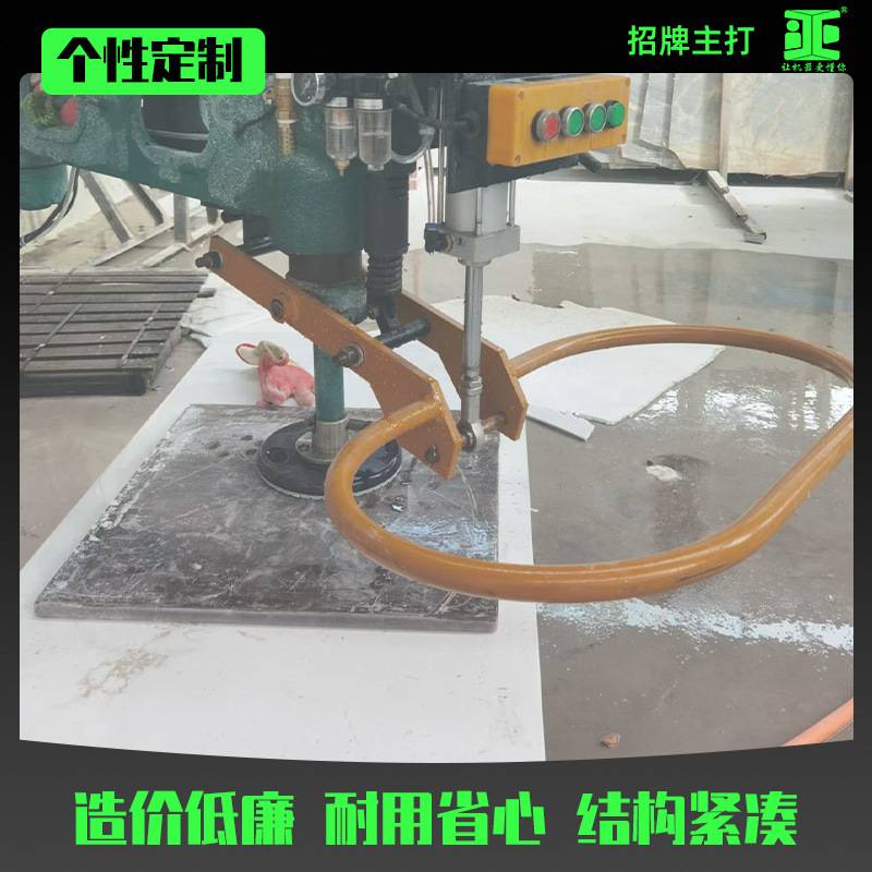 墓碑手扶磨机 石材厂磨抛创业机器 碑石高亮抛光机双速手扶磨石机