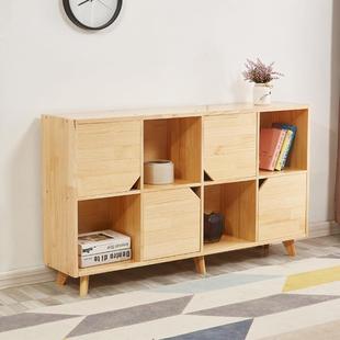 书矮柜实木书柜纳简易置物架落地家用童架儿506 508学生书橱简约