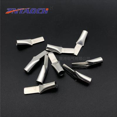 鸭鼻子C4-4平5方插针2.5插片鼻铜端头T2紫C45－2.5铜线嘴子空开接