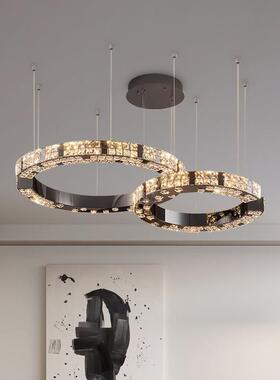 新款现代简约值轻奢水客晶吊灯厅厅高646颜LE餐D灯饰高档豪华卧室灯