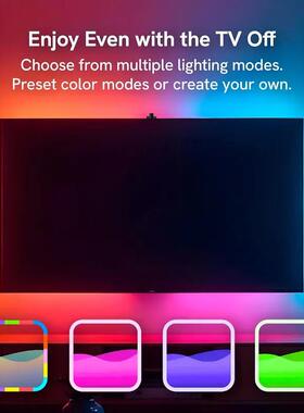 同TV电视同氛YF25304围灯智能灯带屏抓取电视屏屏幕步rgb幻随彩LED氛围灯