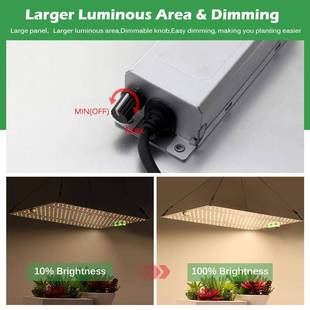 跨0境12ROM0W光量子植物补光灯15W大棚种植灯太调阳板光植物生长