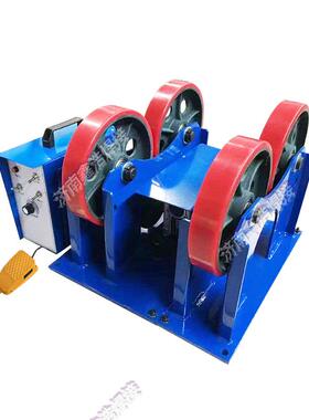 1吨滚架可调式TJI管支子旋转自焊设轮备动滚轮架厂