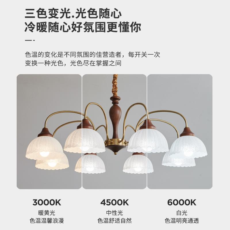 法式中风中复古厅吊灯主古灯新式客简约创意书房茶室卧458室餐厅