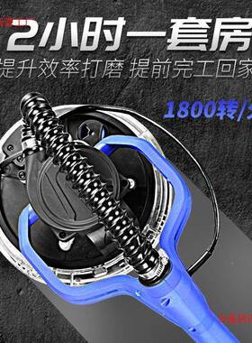 乔班超轻无刷RYW阴长杆打角戈磨机有刷带灯砂打皮机器电动墙面磨