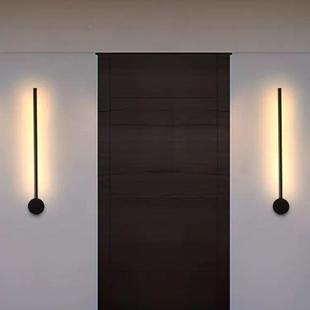 FB805墙外壁灯防水极庭院门头上灯别墅室外阳台户简长条可调光