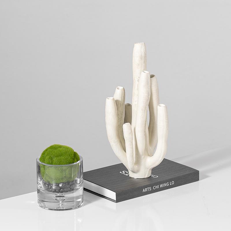 创意海藻异仙人掌艺内YB-RZ-20术工件艺品装饰品摆壁龛书房柜子型