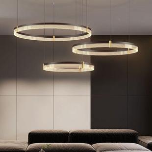 极简客厅吊现代室l灯ed灯具创意个性 奢餐472厅卧灯设计师吊 轻意式