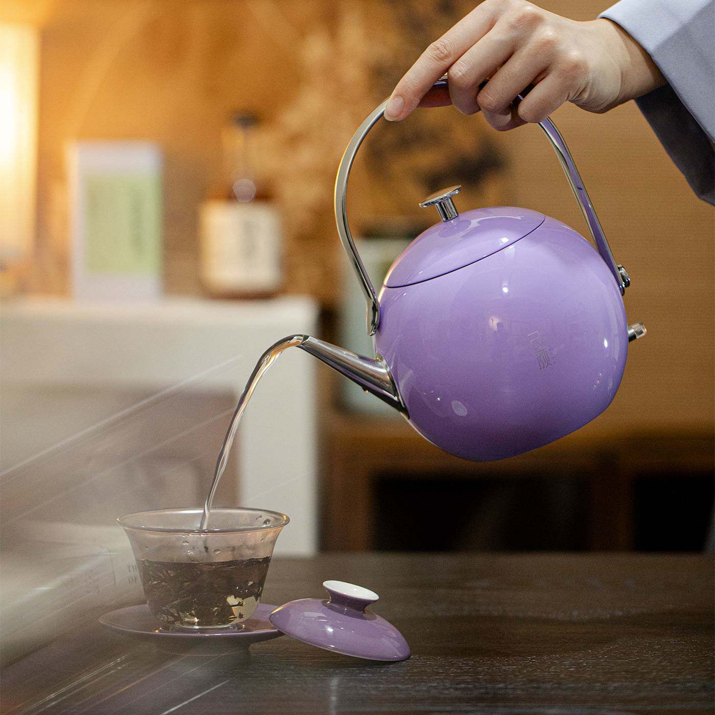 墨己高颜值己颜玲珑壶茶道配件电热壶烧水壶家用304不锈钢水壶