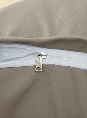 防XX75476猫爪皮面床头靠垫靠背床包上榻大榻米沙发软包靠枕科布