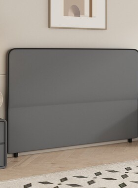 床头实木软包科技布靠背现代简约双人家用靠背板2Q024新款床头单