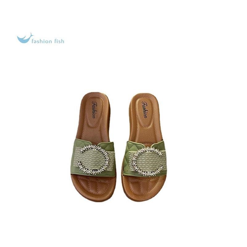 2024新款拖鞋女士夏季外穿防滑平底沙滩软底时尚凉鞋一字凉拖鞋子