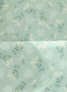 绿色花妃子纯棉被套被罩单件全棉宿舍单人150x200x230双人被罩套