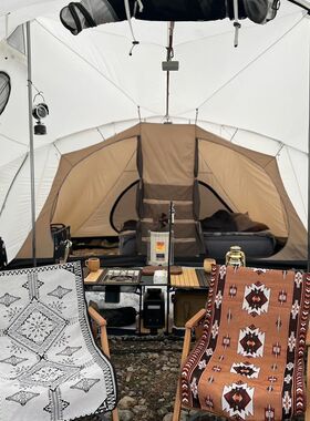 围炉煮茶咖啡店露营椅套椅子民族风折C叠椅月亮椅背套高度20cm椅