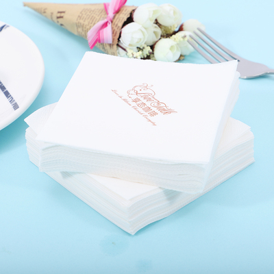 餐巾纸定a做230*230mm 一箱6000片饭店印logo咖啡餐厅广告方形纸