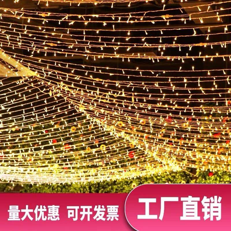 LED彩灯闪串灯户外防水缠树灯灯露家见详情营装饰围氛灯带条厂一