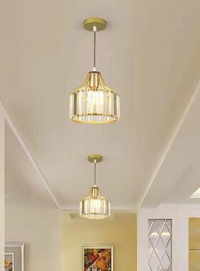 餐厅灯约现厅代轻奢水吊晶灯创意阳台灯简日式卧室NJ01174床头小