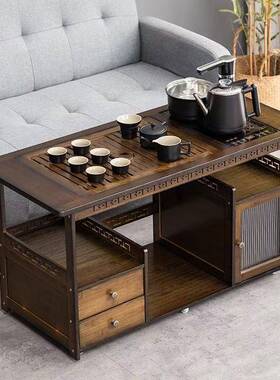 移动桌家用小台边柜泡茶车实木茶客厅WYH矮茶几茶烧水壶水一体茶