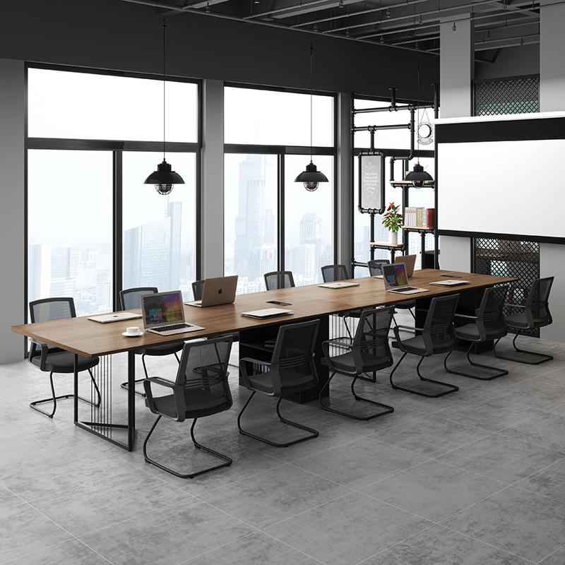 会议桌简现150代会议室子桌办约桌长桌工作台长条公桌会议桌椅组