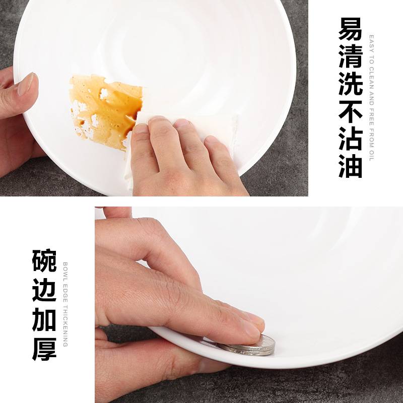 面碗面馆专用螺纹密胺碗商用麻辣烫大碗面条拉面汤粉米线仿瓷餐具