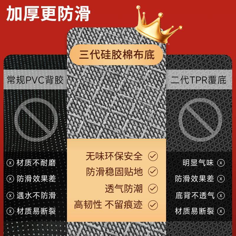?纯色感客厅毯棉麻易防水耐脏打理圈绒印花F87x8979地毯可水洗地