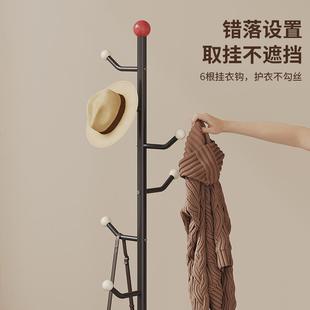 衣帽架落地卧室床架边个性放衣服收纳款子简易家用衣架挂包架KZX