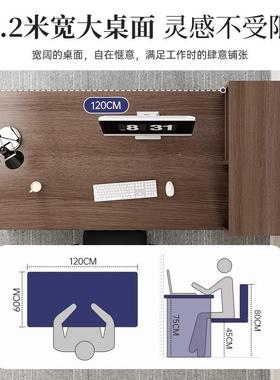 办公桌合员工办公室桌椅组简约50408现代老板桌单桌人工位位台式