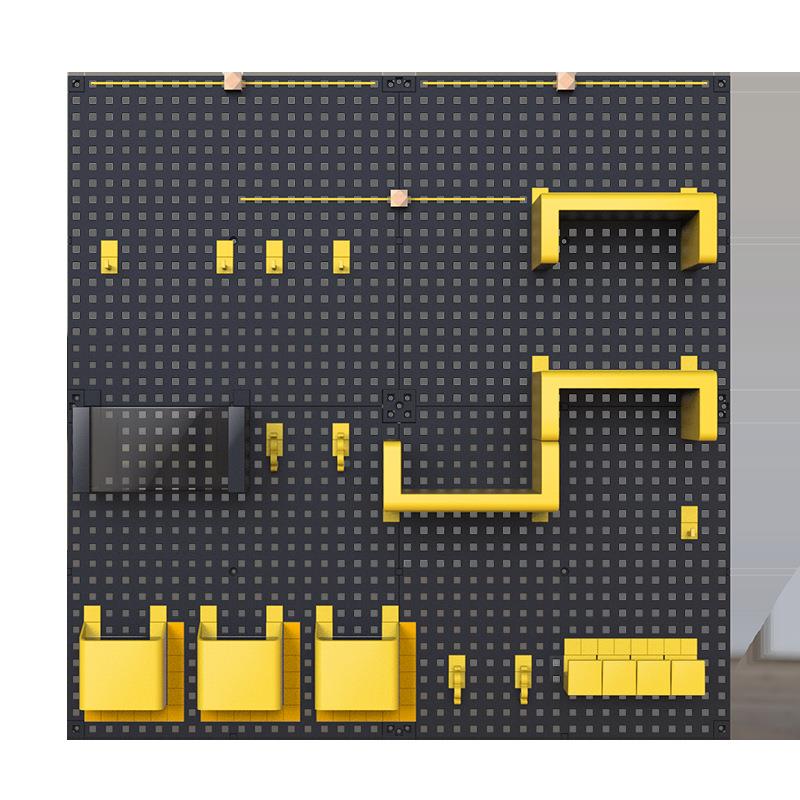 照BK9K免打孔洞洞板墙架上墙置F76S8H6H物架桌面收纳片客厅书桌墙