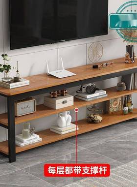 长条电轻视NFM柜现合代简约厅客小户型仿大理石奢卧室落地组钢木