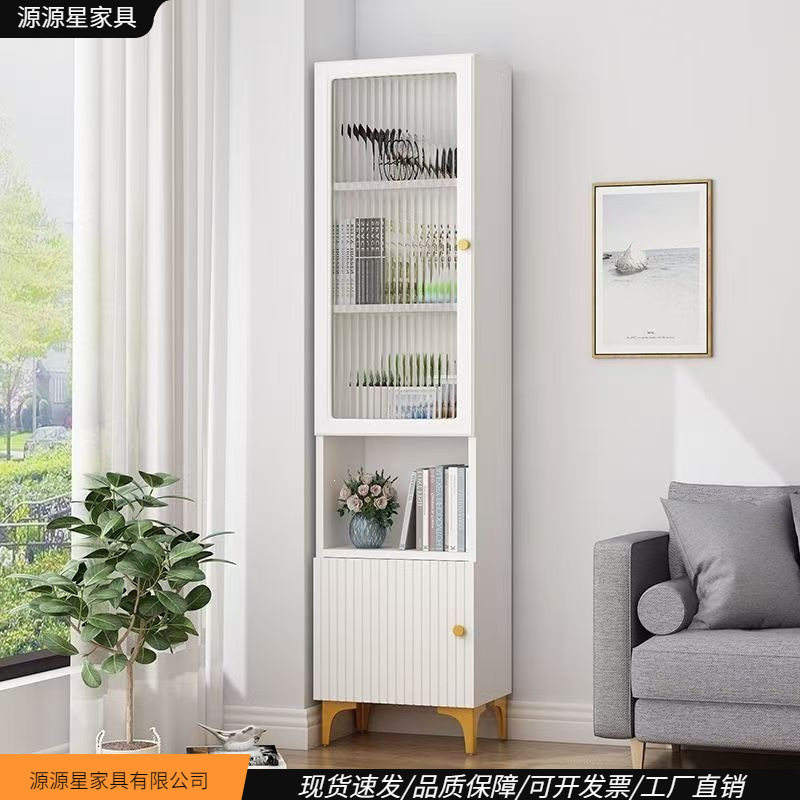 收纳柜角柜墙角置物架客厅储物柜转角收纳柜角落玻璃柜家用书柜无