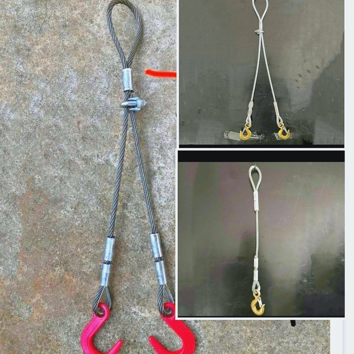 钢丝绳钩子镀锌钢丝绳吊具重型起重吊装钢丝绳吊绳钢丝绳吊绳索具