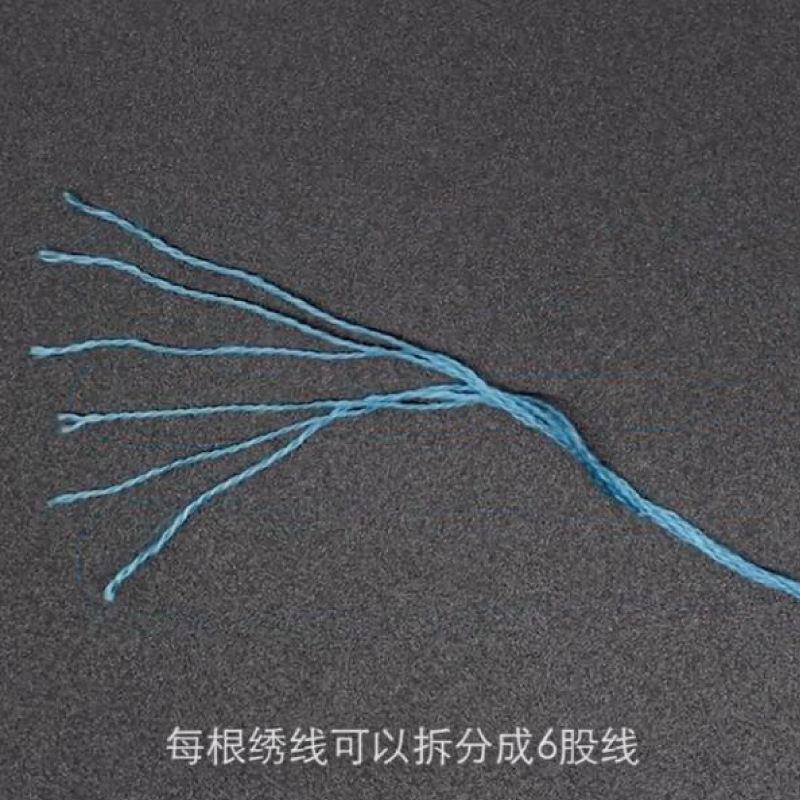 44色十字线线涤棉绣绣花线支刺绣戳戳乐7绣线6股刺十字绣44绣材料