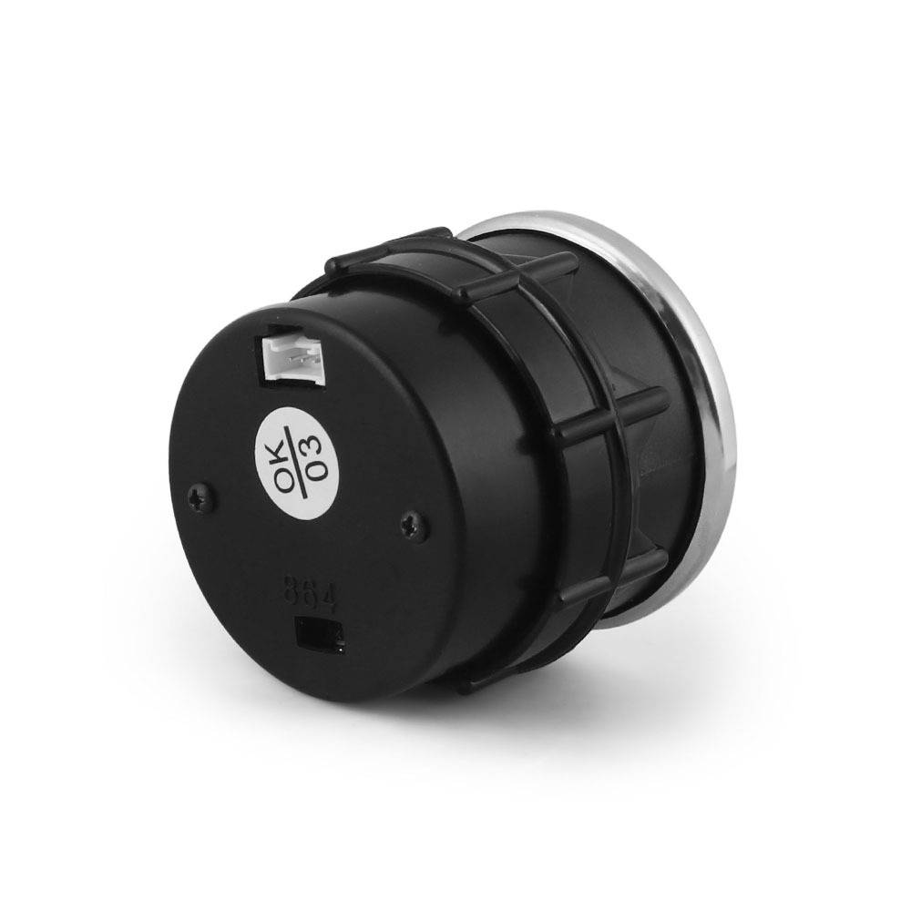 2'' 52mm汽车改装电压表 七彩背景灯光 12V指针式车用仪表 8~18V